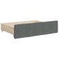 vidaXL Sofá cama nido con cajones tela gris oscuro 90x190 cm vidaXL Sofá cama nido con cajones tela gris oscuro 90x190 cm