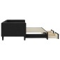 vidaXL Sofá cama nido con cajones tela negro 80x200 cm vidaXL Sofá cama nido con cajones tela negro 80x200 cm