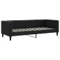vidaXL Sofá cama nido con cajones tela negro 80x200 cm vidaXL Sofá cama nido con cajones tela negro 80x200 cm