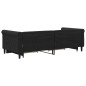 vidaXL Sofá cama nido con cajones terciopelo negro 90x200 cm