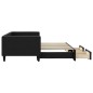 vidaXL Sofá cama nido con cajones tela negro 90x190 cm