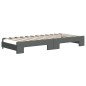 vidaXL Sofá cama nido con cajones tela gris oscuro 100x200 cm vidaXL Sofá cama nido con cajones tela gris oscuro 100x200 cm