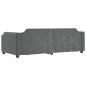 vidaXL Sofá cama nido con cajones tela gris oscuro 100x200 cm