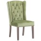 vidaXL Silla de comedor de terciopelo verde claro vidaXL Silla de comedor de terciopelo verde claro