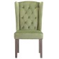 vidaXL Silla de comedor de terciopelo verde claro vidaXL Silla de comedor de terciopelo verde claro