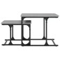 vidaXL Mesa de centro apilable 2 pzas madera ingeniería gris Sonoma vidaXL Mesa de centro apilable 2 pzas madera ingeniería gris Sonoma