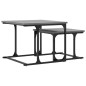 vidaXL Mesa de centro apilable 2 pzas madera ingeniería gris Sonoma vidaXL Mesa de centro apilable 2 pzas madera ingeniería gris Sonoma
