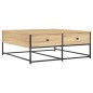 vidaXL Mesa de centro madera de ingeniería roble Sonoma 100x99x40 cm vidaXL Mesa de centro madera de ingeniería roble Sonoma 100x99x40 cm