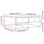 vidaXL Mesa de centro madera de ingeniería roble Sonoma 100x99x40 cm vidaXL Mesa de centro madera de ingeniería roble Sonoma 100x99x40 cm