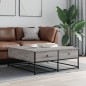 vidaXL Mesa de centro madera de ingeniería gris Sonoma 100x99x40 cm vidaXL Mesa de centro madera de ingeniería gris Sonoma 100x99x40 cm