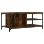 vidaXL Mesa de centro madera contrachapada roble ahumado 100x50x45 cm vidaXL Mesa de centro madera contrachapada roble ahumado 100x50x45 cm