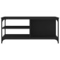 vidaXL Mesa de centro madera contrachapada negro 100x50x45 cm vidaXL Mesa de centro madera contrachapada negro 100x50x45 cm