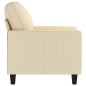 vidaXL Sillón de tela color crema 60 cm vidaXL Sillón de tela color crema 60 cm