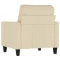 vidaXL Sillón de tela color crema 60 cm vidaXL Sillón de tela color crema 60 cm
