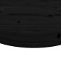vidaXL Tablero de mesa redondo madera maciza de pino negro Ø40x3 cm