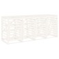 vidaXL Cobertizo cuádruple para cubos de basura madera de pino blanco vidaXL Cobertizo cuádruple para cubos de basura madera de pino blanco