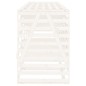 vidaXL Cobertizo cuádruple para cubos de basura madera de pino blanco vidaXL Cobertizo cuádruple para cubos de basura madera de pino blanco