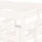 vidaXL Cobertizo cuádruple para cubos de basura madera de pino blanco vidaXL Cobertizo cuádruple para cubos de basura madera de pino blanco