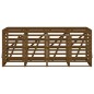 vidaXL Cobertizo cuádruple para cubo de basura madera pino marrón miel vidaXL Cobertizo cuádruple para cubo de basura madera pino marrón miel