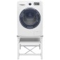 vidaXL Soporte pedestal para lavadora con estante extraíble blanco vidaXL Soporte pedestal para lavadora con estante extraíble blanco