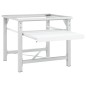 vidaXL Soporte pedestal para lavadora con estante extraíble blanco vidaXL Soporte pedestal para lavadora con estante extraíble blanco