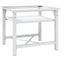vidaXL Soporte pedestal para lavadora con estante extraíble blanco vidaXL Soporte pedestal para lavadora con estante extraíble blanco