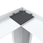 vidaXL Pedestal doble para lavadora y secadora con cajones blanco