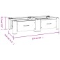 vidaXL Pedestal doble para lavadora y secadora con cajones blanco