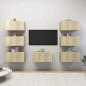 vidaXL Juego de muebles de salón 7 pzas roble Sonoma 30,5x30x60 cm vidaXL Juego de muebles de salón 7 pzas roble Sonoma 30,5x30x60 cm