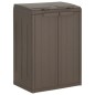 vidaXL Cubo de basura con 2 puertas PP marrón 65x45x88 cm vidaXL Cubo de basura con 2 puertas PP marrón 65x45x88 cm