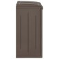 vidaXL Cubo de basura con 2 puertas PP marrón 65x45x88 cm vidaXL Cubo de basura con 2 puertas PP marrón 65x45x88 cm