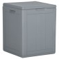 vidaXL Caja de almacenaje para jardín 90L PP ratán gris vidaXL Caja de almacenaje para jardín 90L PP ratán gris