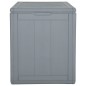 vidaXL Caja de almacenaje para jardín 90L PP ratán gris vidaXL Caja de almacenaje para jardín 90L PP ratán gris
