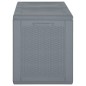 vidaXL Caja de almacenaje para jardín PP aspecto de ratán gris 180 L vidaXL Caja de almacenaje para jardín PP aspecto de ratán gris 180 L