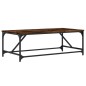 vidaXL Mesa de centro madera contrachapada roble ahumado 100x50x35 cm vidaXL Mesa de centro madera contrachapada roble ahumado 100x50x35 cm