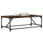 vidaXL Mesa de centro madera contrachapada roble ahumado 100x50x35 cm vidaXL Mesa de centro madera contrachapada roble ahumado 100x50x35 cm