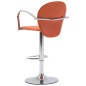 vidaXL Taburetes de cocina reposabrazos 2 uds cuero sintético naranja vidaXL Taburetes de cocina reposabrazos 2 uds cuero sintético naranja