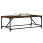 vidaXL Mesa de centro madera contrachapada marrón roble 100x50x35 cm vidaXL Mesa de centro madera contrachapada marrón roble 100x50x35 cm