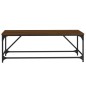 vidaXL Mesa de centro madera contrachapada marrón roble 100x50x35 cm vidaXL Mesa de centro madera contrachapada marrón roble 100x50x35 cm