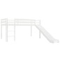 vidaXL Cama alta para niños tobogán y escalera madera pino 97x208 cm vidaXL Cama alta para niños tobogán y escalera madera pino 97x208 cm