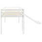 vidaXL Cama alta para niños tobogán y escalera madera pino 97x208 cm vidaXL Cama alta para niños tobogán y escalera madera pino 97x208 cm