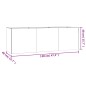 vidaXL Jardinera acero corten 120x40x40 cm vidaXL Jardinera acero corten 120x40x40 cm