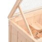 vidaXL Jaula para hámster madera maciza abeto 60x30x35 cm vidaXL Jaula para hámster madera maciza abeto 60x30x35 cm