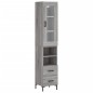vidaXL Aparador alto madera contrachapada gris Sonoma 34,5x34x180 cm vidaXL Aparador alto madera contrachapada gris Sonoma 34,5x34x180 cm
