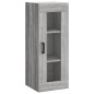 vidaXL Aparador alto madera contrachapada gris Sonoma 34,5x34x180 cm vidaXL Aparador alto madera contrachapada gris Sonoma 34,5x34x180 cm