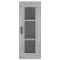vidaXL Aparador alto madera contrachapada gris Sonoma 34,5x34x180 cm vidaXL Aparador alto madera contrachapada gris Sonoma 34,5x34x180 cm