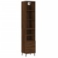 vidaXL Aparador alto madera contrachapada roble marrón 34,5x34x180 cm vidaXL Aparador alto madera contrachapada roble marrón 34,5x34x180 cm