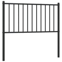 vidaXL Cabecero de metal negro 90 cm