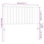 vidaXL Cabecero de metal negro 90 cm vidaXL Cabecero de metal negro 90 cm