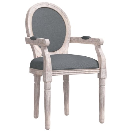 vidaXL Silla de comedor tela gris oscuro 54x56x96,5 cm